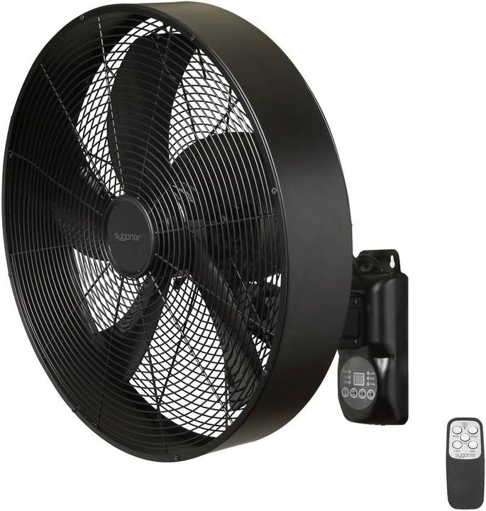 Sygonix Wandventilator (L x B x H) 450 x 450 x 355mm Flügelfarbe: Schwarz Gehäusefarbe (Details):