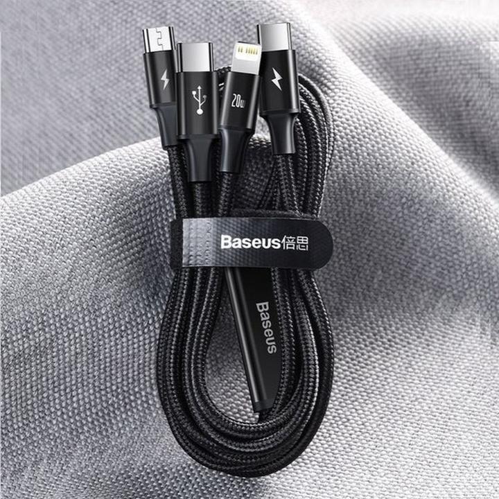 Actual product image Baseus Rapid Series 3in1 (1.50 m, USB 3.0)