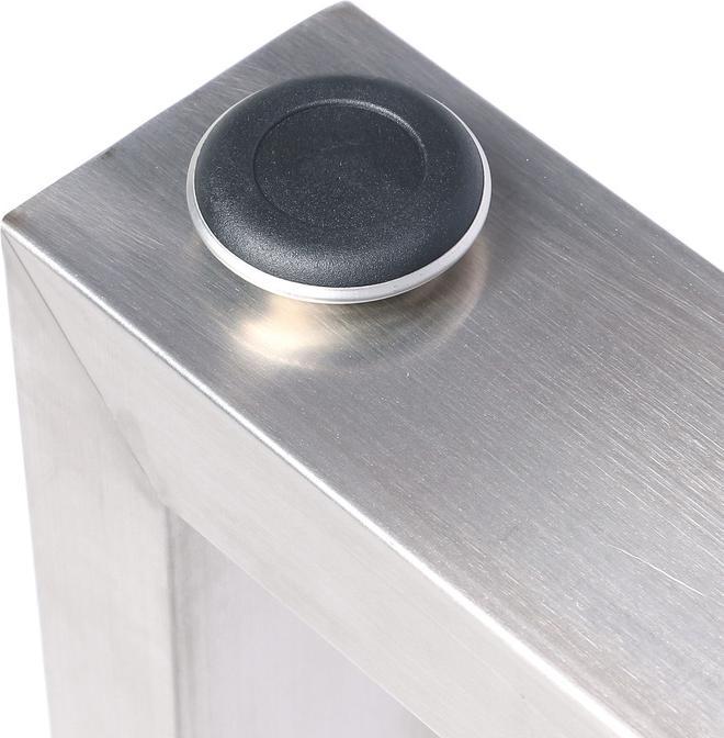 Actual product image CLP 2x Table legs Velden 80 cm stainless steel