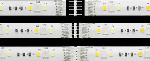 Actual product image Deltaco SMART HOME LED strip extension, 1m, RGB, 2700K-6500K, 6 contacts, suitable for SH-LS3M, whit (Multicoloured, 300 cm, Indoor, Outdoor)
