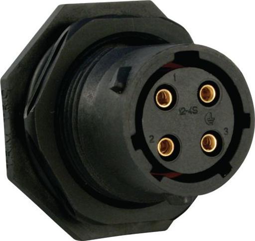 Produktbild Eaton Gerätebuchse UTS, Steckbuchse, 4 Anzahl Kontakte, 16A, 300V, IP68 / IP69K