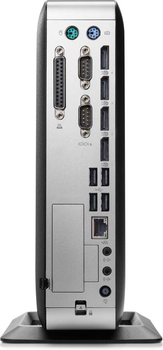 Produktbild HP t730 - Thin Client - Tower - 1 x R-series Embedded RX427BB / 2.7 GHz (AMD RX-427BB, 8 GB, Firepro W2100)