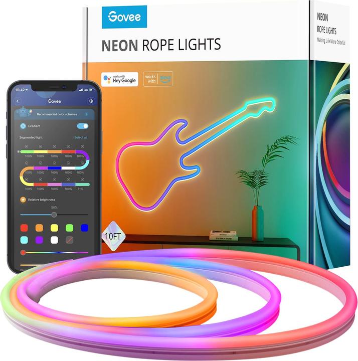Produktbild Govee Neon (RGBIC, 300 cm, Indoor)