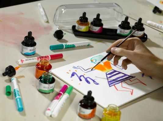 Produktbild Talens Deckfarbe Ecoline 30ml (Rotbraun, 30 ml)