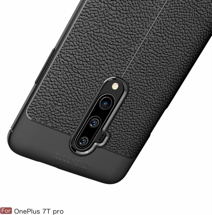 Produktbild Screenguard OnePlus 7T Pro Hülle Leather Design TPU Cover (OnePlus 7T Pro)