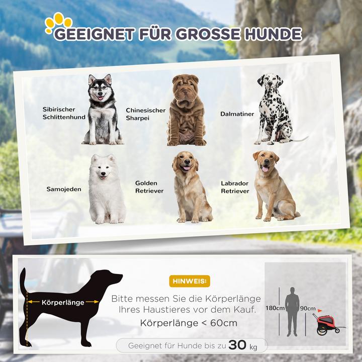Actual product image PawHut Dog trailer with reflectors