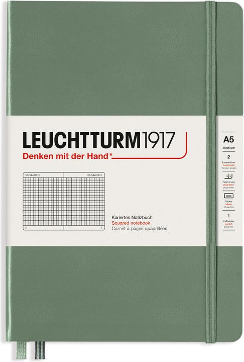 Image du produit Leuchtturm1917 Carnet de notes (A5, Quadrillé, Couverture rigide)