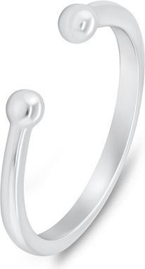 Brilio Silver - Minimalist open silver ring RI104W - Circuit: 55 mm (55)