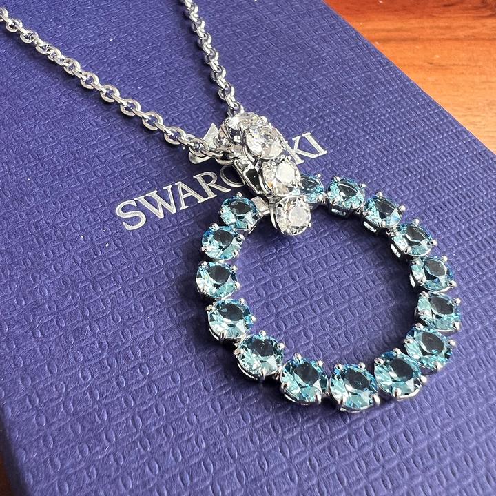 Produktbild Swarovski Exalta Halskette Blau (Swarovski Metall)