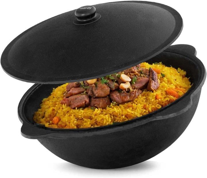 Actual product image Cheffinger Utschak Campingofen mit Kazan und Zubehör