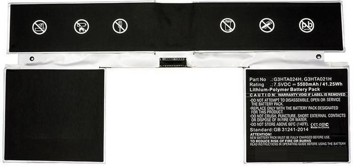 Produktbild CoreParts Battery for Microsoft Surface (2 Zellen, 5500 mAh)