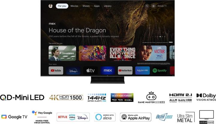 Image du produit TCL 85C805 (85", QLED, 4K, 2023)