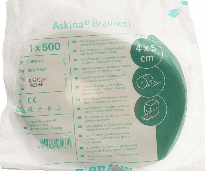 Produktbild Askina Brauncel Zellstofftupfer (500 Stk)