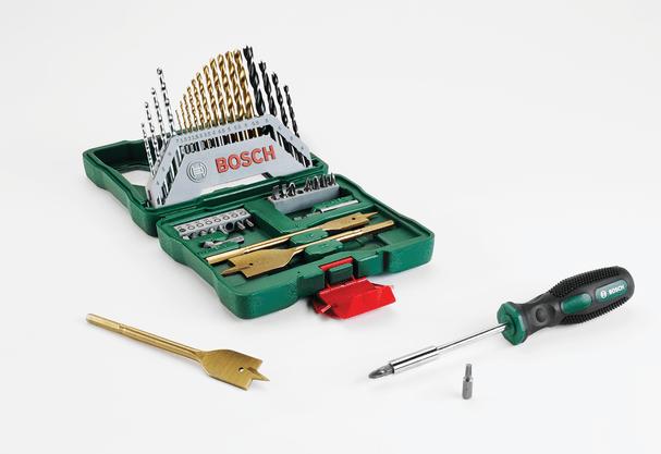 Actual product image Bosch Zubehör X-Line TiN-coated set, 40 pcs. (1.5 mm, 2 mm, 2.5 mm, 3 mm, 3.5 mm, 4 mm, 10.5 mm, 11 mm, 16 mm, 22 mm, 32 mm, 7.5 mm, 8 mm, 8.5 mm, 9 mm, 9.5 mm, 10 mm, 4.5 mm, 5 mm, 5.5 mm, 6 mm, 6.5 mm, 7 mm)