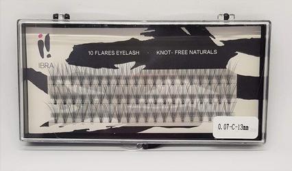 Ibra Tufts Of False Eyelashes 0.07 C-13Mm (Künstliche Wimpern)