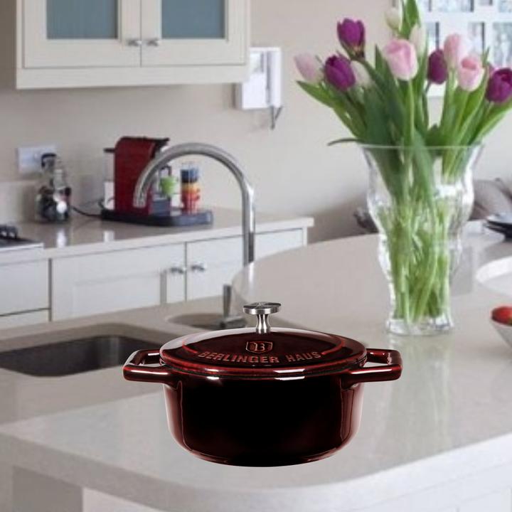 Produktbild BerlingerHaus ENAMELED CAST IRON POT 24cm BH-6497 (Kochtopf, Gusseisen)