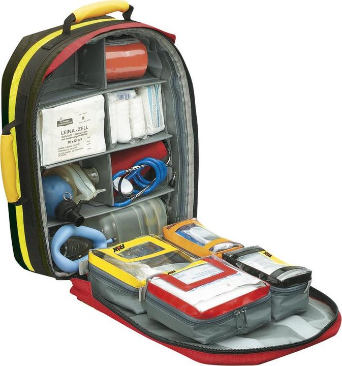 Actual product image Dönges First responder emergency rucksack DIN 13155, PAX plan, red