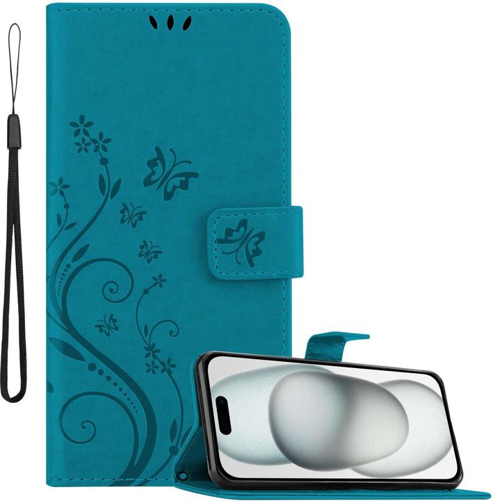 Actual product image Cadorabo Case for Apple iPhone 15 Flower Book (Apple iPhone 15)