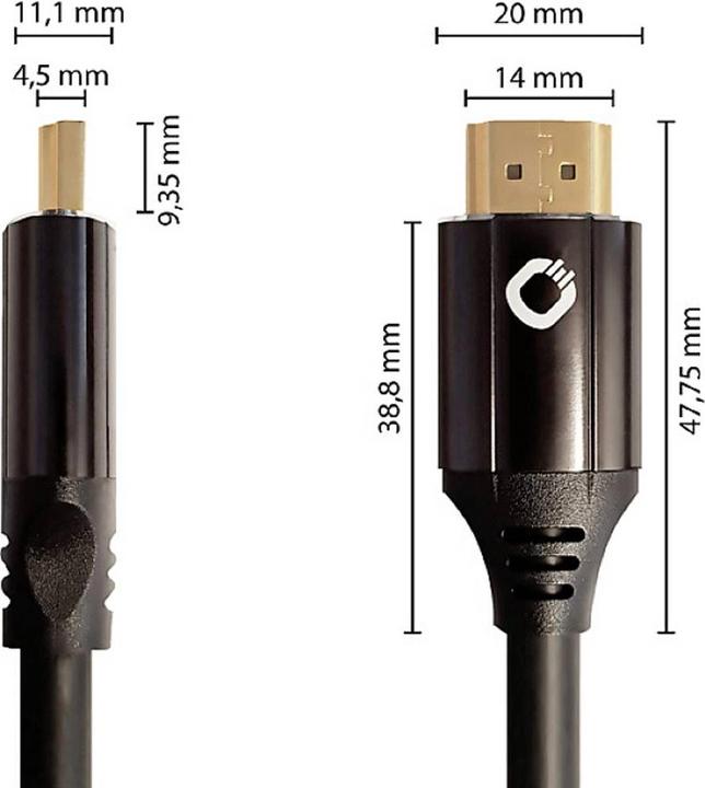 Image du produit Oehlbach Câble Black Magic MKII HDMI - HDMI, 3 m (3 m, HDMI)