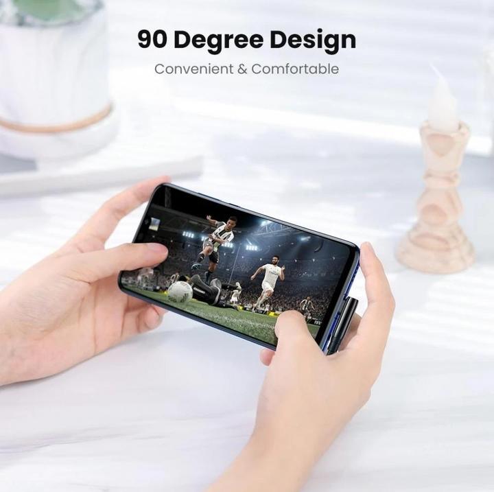 Image du produit Ugreen Câble USB vers USB-C US317 Angle, 2m (noir) (2 m, USB 2.0)