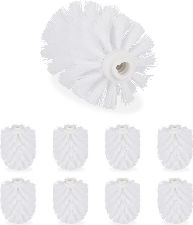 Relaxdays Toilet Brush Replacement Heads, Set of 9