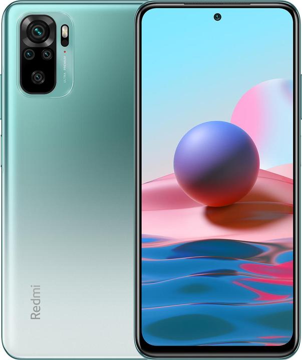 Produktbild Xiaomi Redmi Note 10 (128 GB, Lake Green, 6.43", Dual SIM, 48 Mpx, 4G)