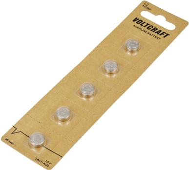 Voltcraft Knopfzelle LR 43 1.5 V 5 St. 85 mAh Alkali-Mangan VC-16108010 (5 Stk., LR43, 85 mAh)