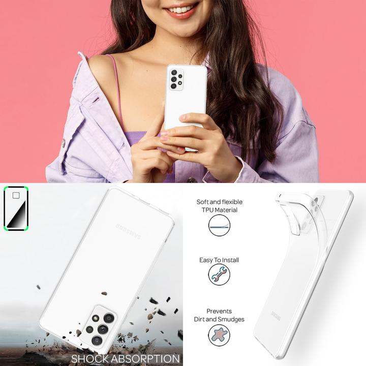Produktbild Nalia Klar Transparente Silikon Hülle (Samsung Galaxy A53)
