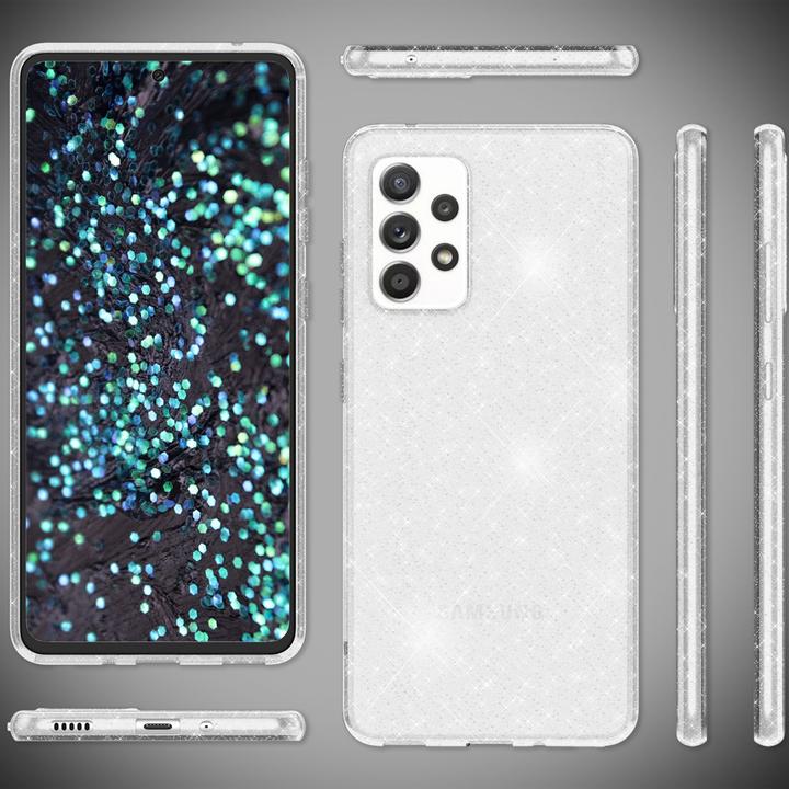 Produktbild Nalia Klare Glitzer Silikon Hülle (Samsung Galaxy A53)