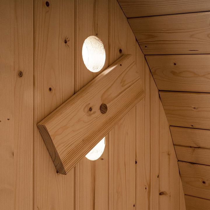 Actual product image Home Deluxe Outdoor sauna barrel sauna AQUILA L- 195 x 180 cm for 4 persons - sauna with 6kW heater