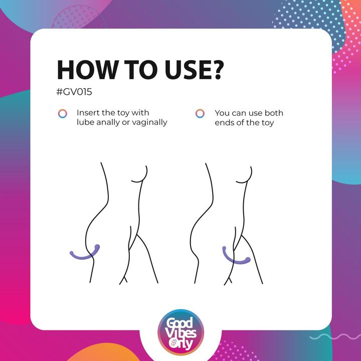Actual product image Good Vibes Only - Double End Vibrator Jane - Purple