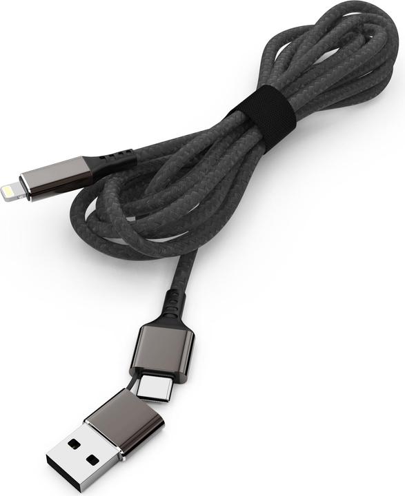 Actual product image Smrter Speedy USB charging cable to Lightning (1m), black ( SPEEDY L BK) (1 m, USB 3.0)