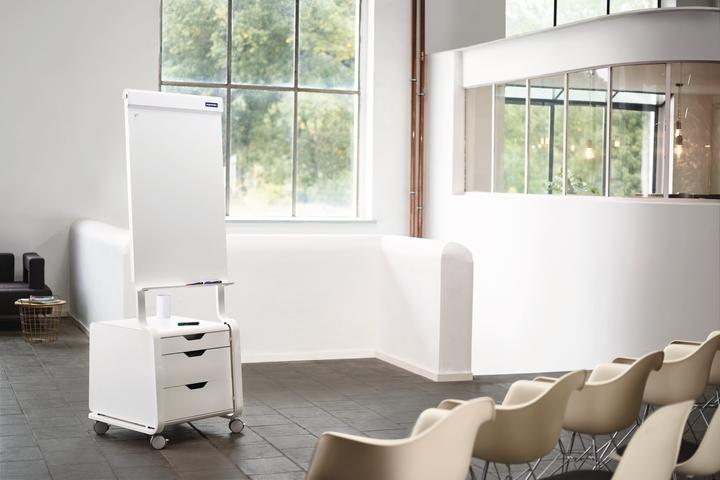 Image du produit Magnetoplan MAGNETOP. Tool-Hub Evolution Plus 12270600 blanc, avec roulettes