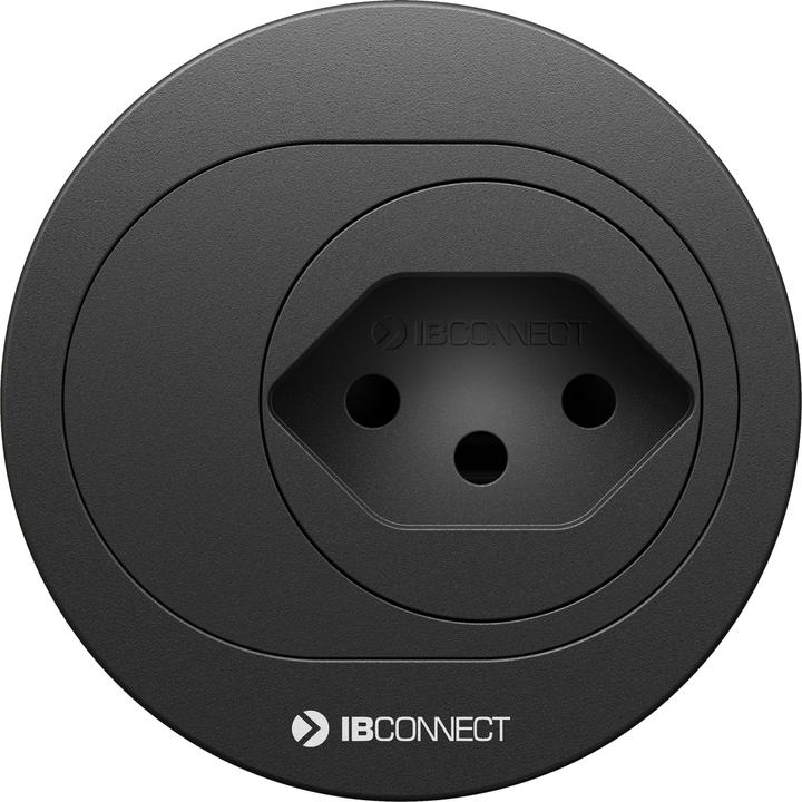 IB Connect ATOM socket outlet unit black 1x type 13, type 12 plug