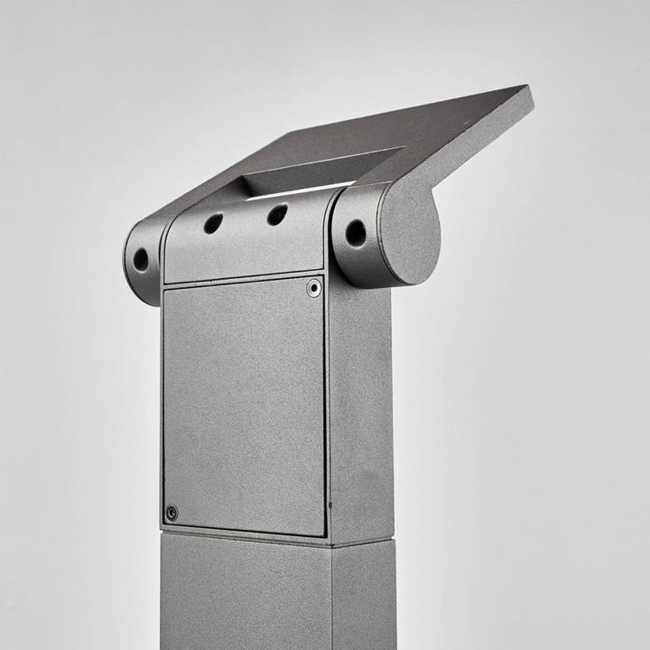 Produktbild Lucande Marius LED Garten Leuchte H100 w/Sensor Graphite (600 lm, IP54)