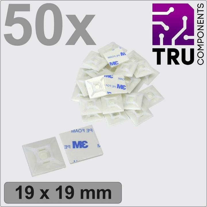 Produktbild Tru Components T24CA067 Befestigungssockel selbstklebend, schraubbar TC-12888540