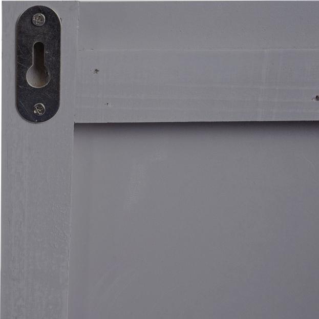 Immagine prodotto Mendler Appendiabiti da parete HWC-C89 Home, look shabby vintage, 8 ganci 91x60cm - grigio-blu