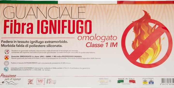 Image du produit Casativo Coussin ignifugé en polyester cardé, 50 x 80 cm, Made in Italy (50 x 80 cm)