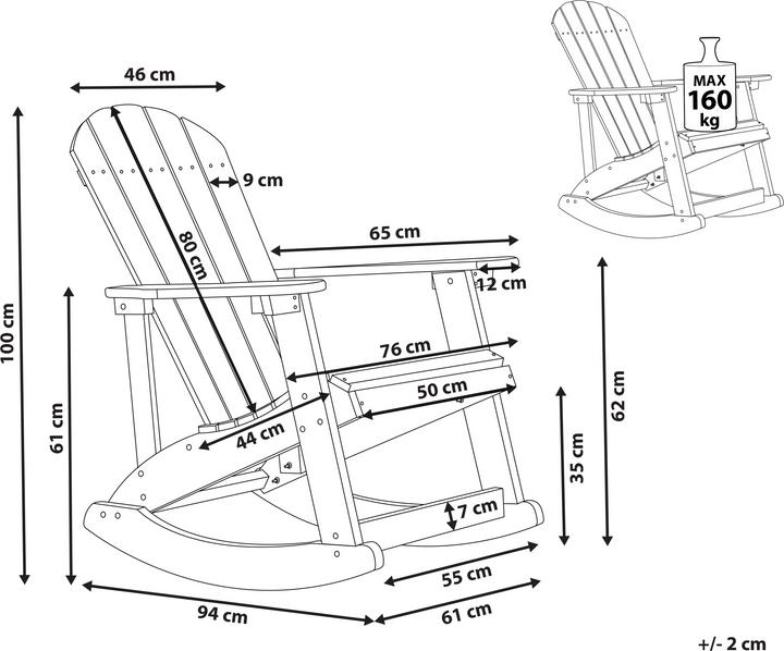Produktbild Beliani Adirondack