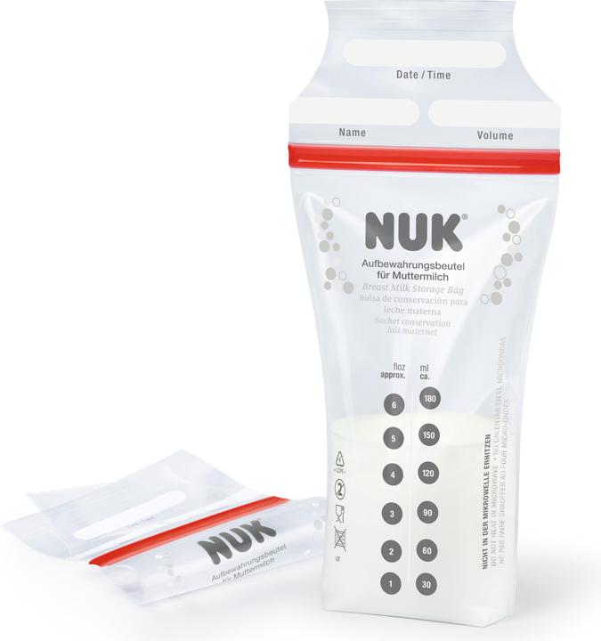 Produktbild NUK Muttermilchbeutel, platzsparend und sofort verwendbar, 25 Stück