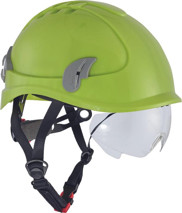 Actual product image Otto Schachner Klatrehjelm med integreret hjelmbrille i hi-viz gul (53 - 66 cm)