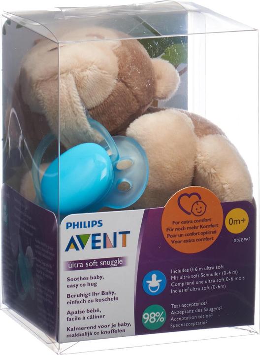 Produktbild Philips Avent Snuggle Affe (1 x, ab Geburt)