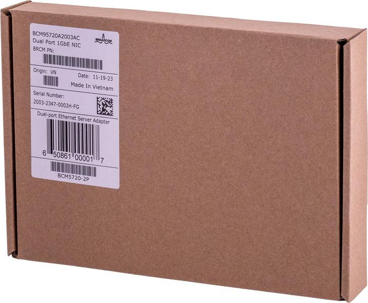 Actual product image Broadcom Assy Top BCM95720A2003AC (RJ45)