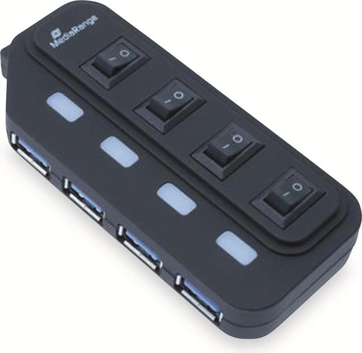 Image du produit MediaRange MRCS504 AVC (USB-A, 4 Ports)