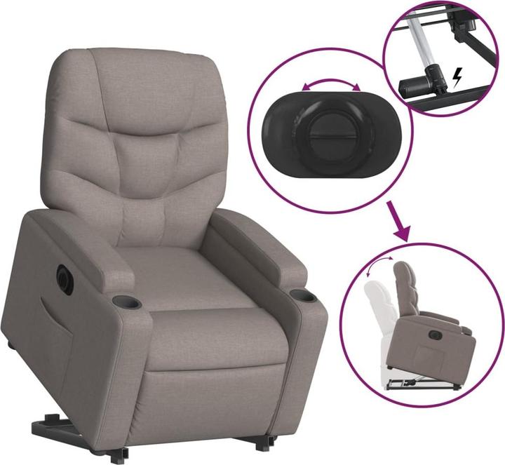 Produktbild VidaXL Relaxsessel mit Aufstehhilfe Elektrisch Stoff