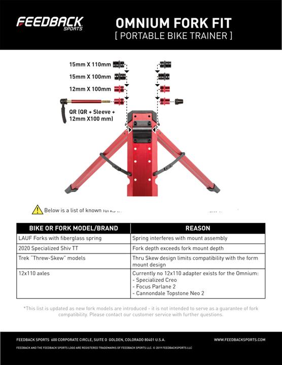 Image du produit Feedback Sports Axes à dégagement rapide Omnium 100/9 & 100/12