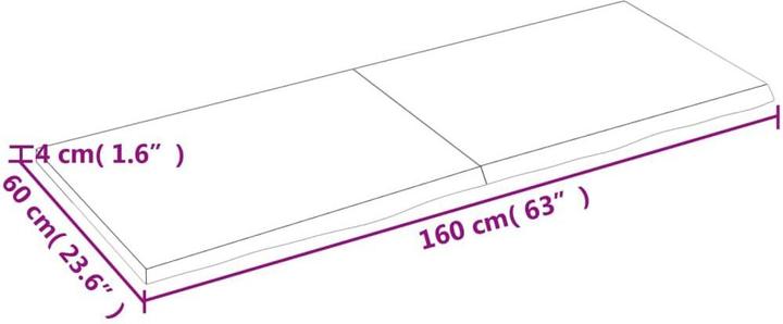 Actual product image VidaXL Emerald (160 x 4 x 60 cm)