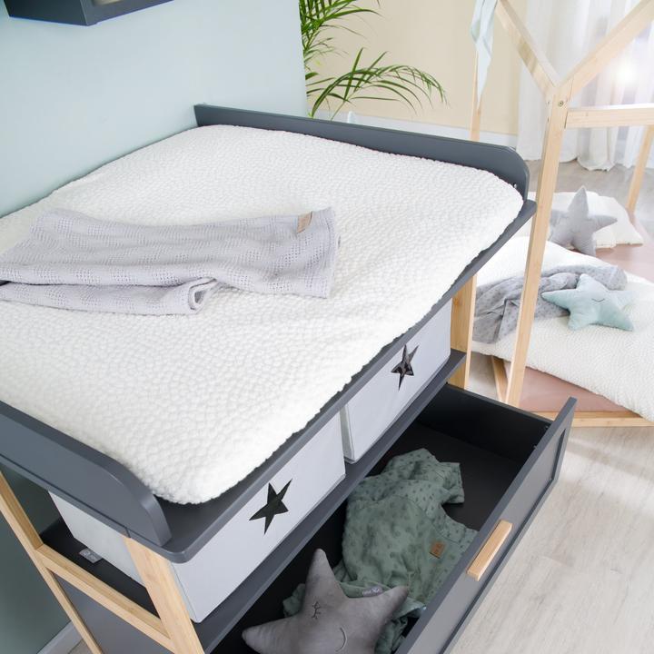 Image du produit Roba Housse de protection pour matelas à langer 75x85 cm 'Seashells' oyster (75 x 85 cm)