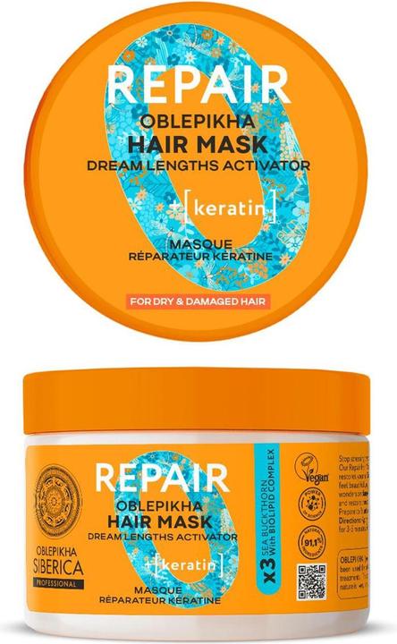 Natura Siberica Keratin Reparative Capillary Mask