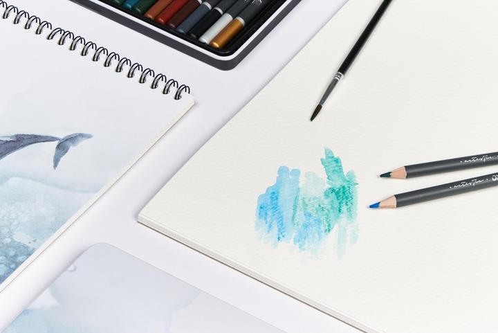 Image du produit Oxford Aquarellblock (A5, Blanc)